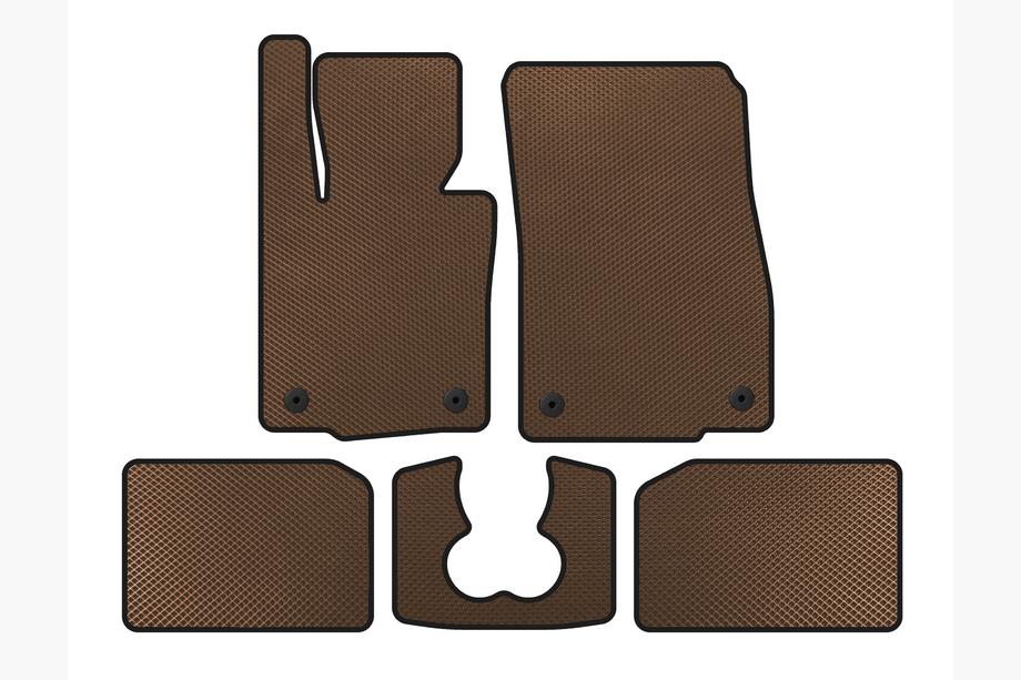 Mini Cooper F55/56/57 2014–2023 EVA vloermatten (voor S F55, 5-deurs, bruin) Image
