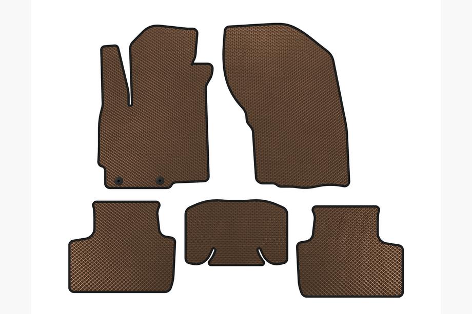 Mitsubishi ASX 2010–2023 EVA vloermatten voor interieur (2019-2023, Bruin) Image