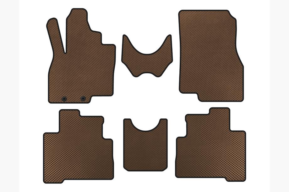 Mitsubishi Grandis 2003–2011 EVA automatten voor het interieur (2 rijen, bruin) Image