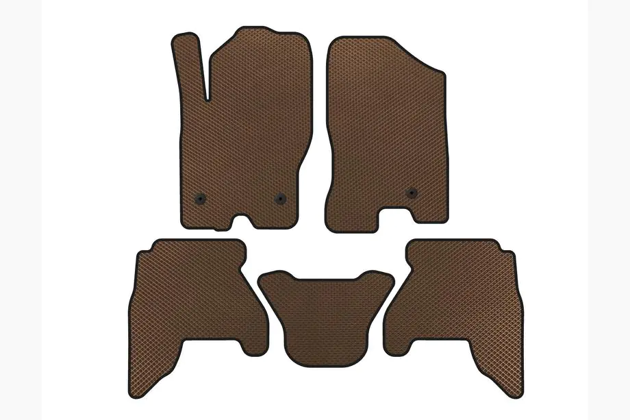 Nissan Pathfinder R51 2005–2014 EVA automatten voor interieur (2 rijen, bruin, 2010-2014) Image
