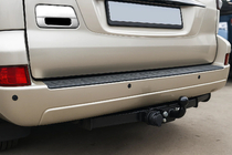 Toyota Land Cruiser Prado 120 2002–2009 RVS afdekking voor achterklephandgreep Carmos - Turks staal foto 1