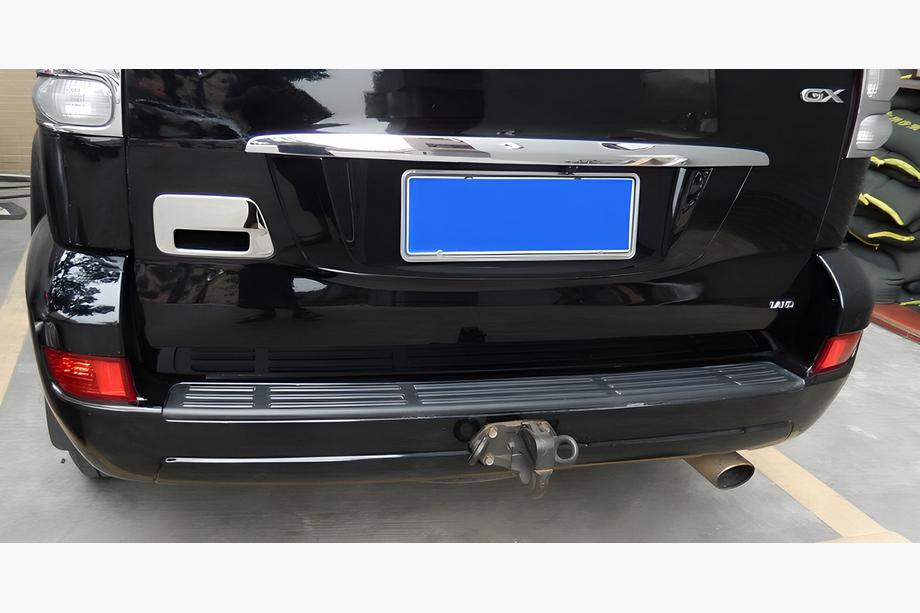 Toyota Land Cruiser Prado 120 2002–2009 RVS afdekking voor achterklephandgreep Foto 4