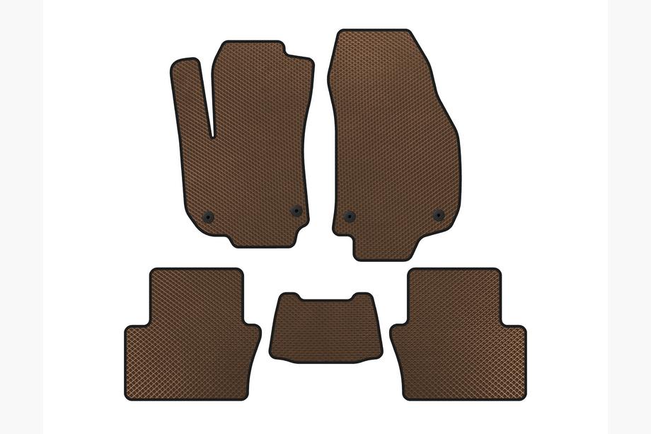 Opel Zafira B 2005–2011 EVA automatten voor het interieur (2 rijen, bruin) Image