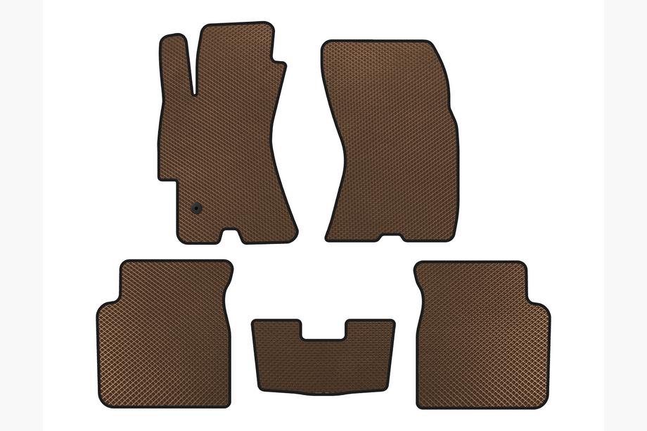 Subaru Outback 2005–2009 EVA automatten (bruin) Image