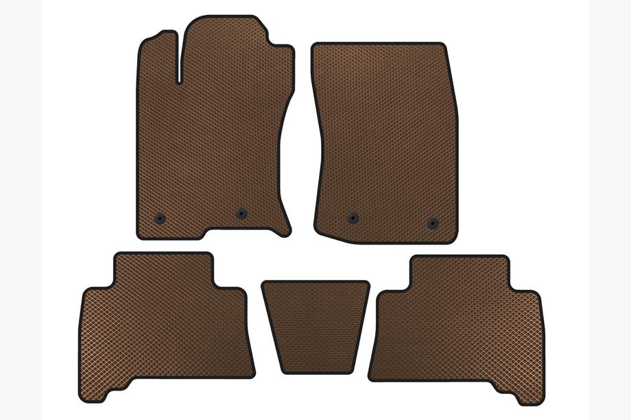 Toyota 4Runner 2009–2024 EVA vloermatten (2009-2014, Bruin) Image