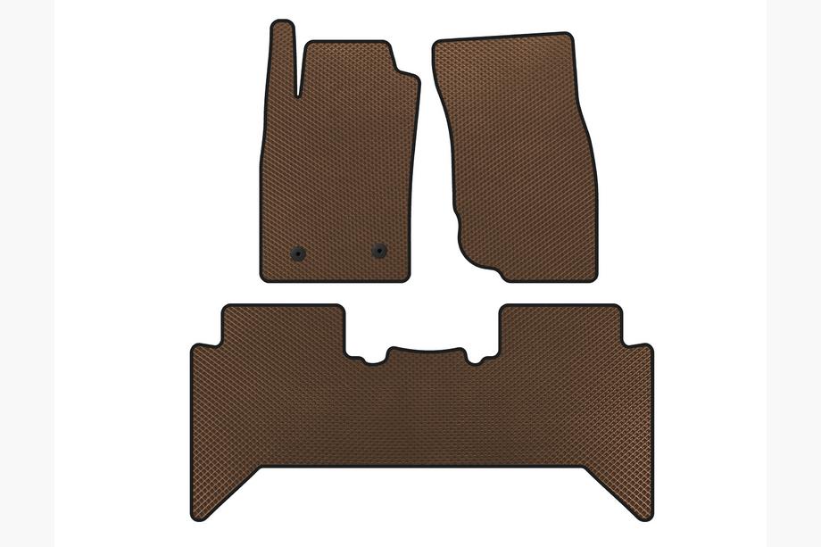 Toyota Hilux 2006–2015 EVA vloermatten V2 (Bruin) Image