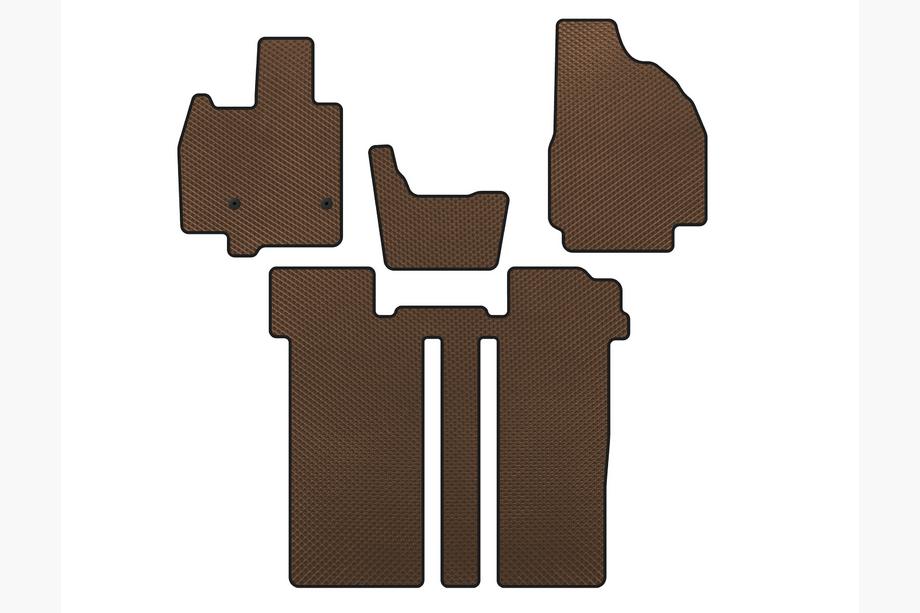 Toyota Previa 2006–2019 EVA automatten (2 rijen, 6-zits, bruin) Image
