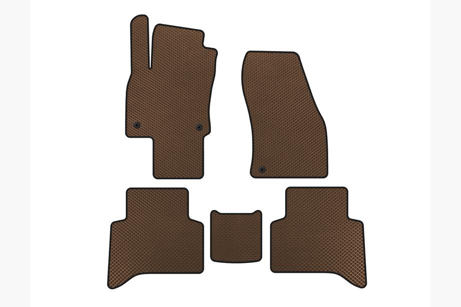 Volkswagen Touran 2015– EVA automatten (5-zits, Bruin) Image