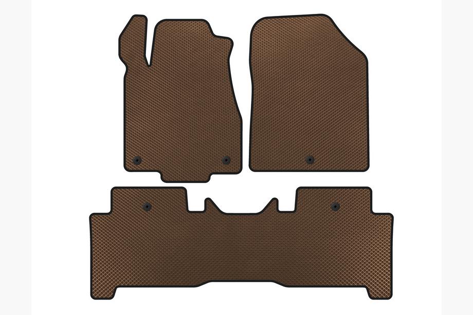Acura MDX 2007–2013 EVA automatten voor het interieur (2 rijen, bruin) Image