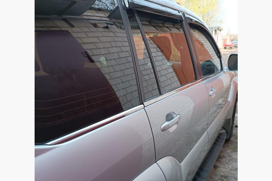 Toyota Land Cruiser Prado 120 2002–2009 Buitenste raamomlijsting (6 stuks, RVS) OmsaLine - Italiaans roestvrij staal Image