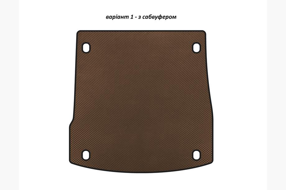 Alfa Romeo Stelvio 2016– EVA V-1 kofferbakmat (met subwoofer, bruin) Image