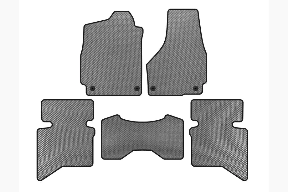 Dodge RAM (DS/DJ/D2) 2009–2024 EVA vloermatten (2009+, 5-zits/4-zits cabine, grijs) Image