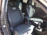 Hyundai Accent 2011–2017 Autostoelhoezen (kunstleer↗stof, Premium) foto 16