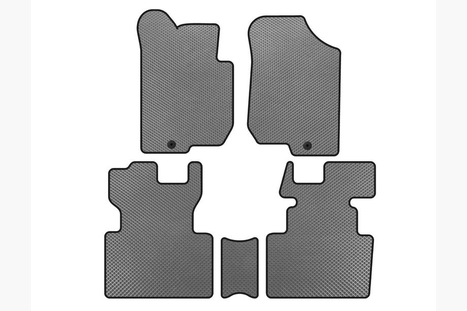 Kia Carens 1999–2012 EVA automatten (2006-2012, 2 rijen, 7-zits, Grijs) Image