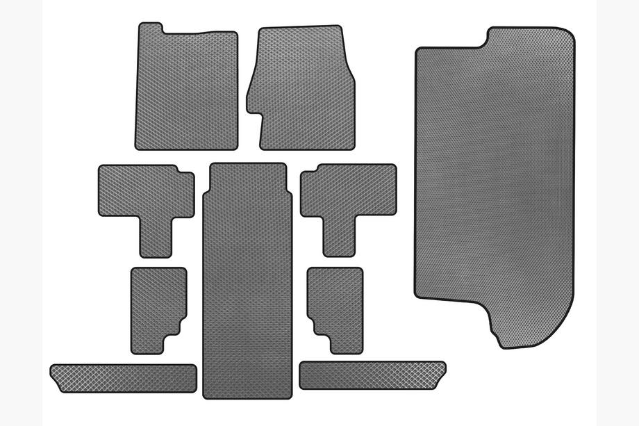 Kia Carnival 2002–2013 EVA automatten (complete interieur, grijs) Image
