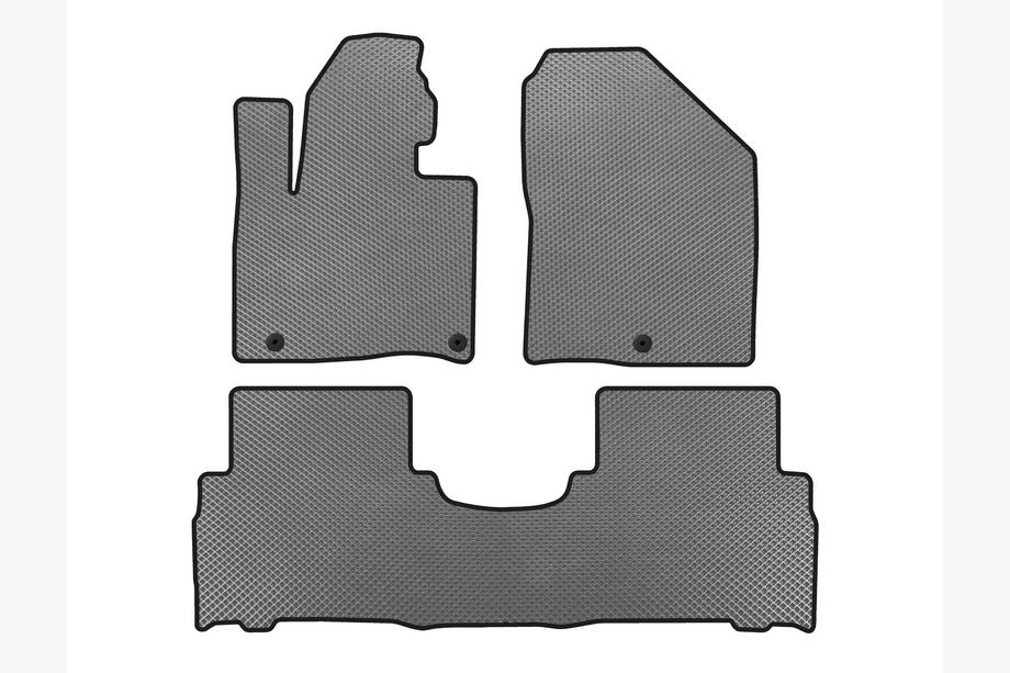 Kia Sorento III UM 2014–2020 EVA vloermatten voor interieur (2014-2018, 5-zits, Grijs) Image
