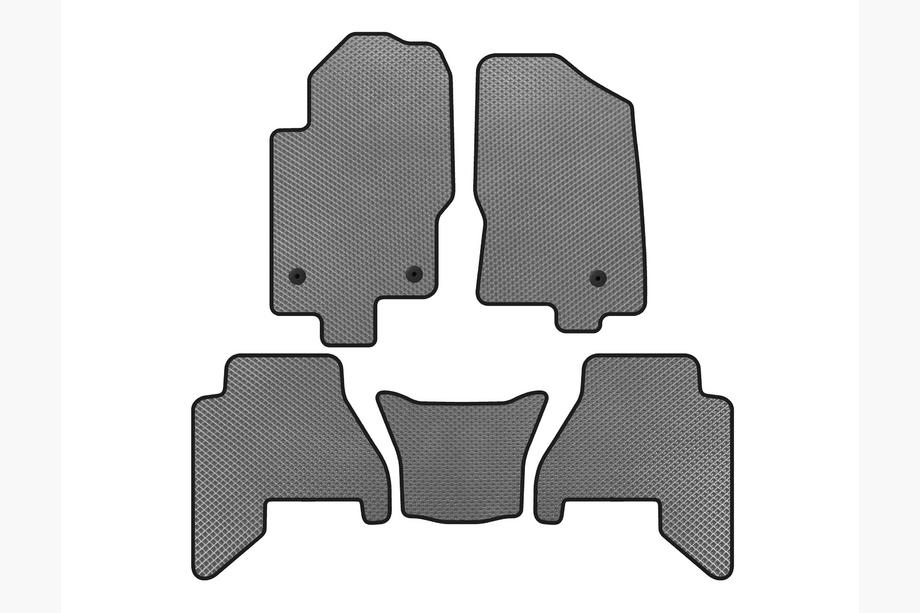 Nissan Pathfinder R51 2005–2014 EVA V2 vloermatten (2 rijen, Grijs, 2010-2014) Image