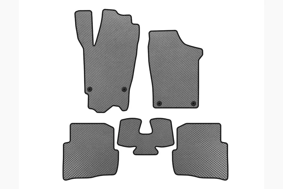 Volkswagen Fox 2003–2021 EVA automatten (HB, 3-deurs, grijs) Image