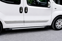 Opel Combo 2012–2018 Zijsteps Allmond Grey (2 stuks, aluminium) foto 1