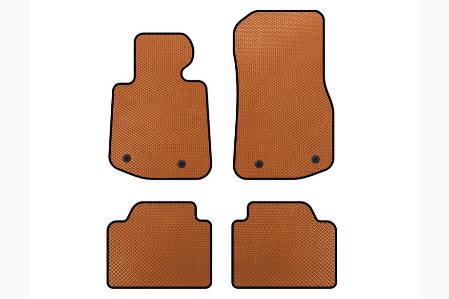 BMW 4 Serie F32/F33/F36 2012–2020 EVA vloermatten V2 (oranje) Image