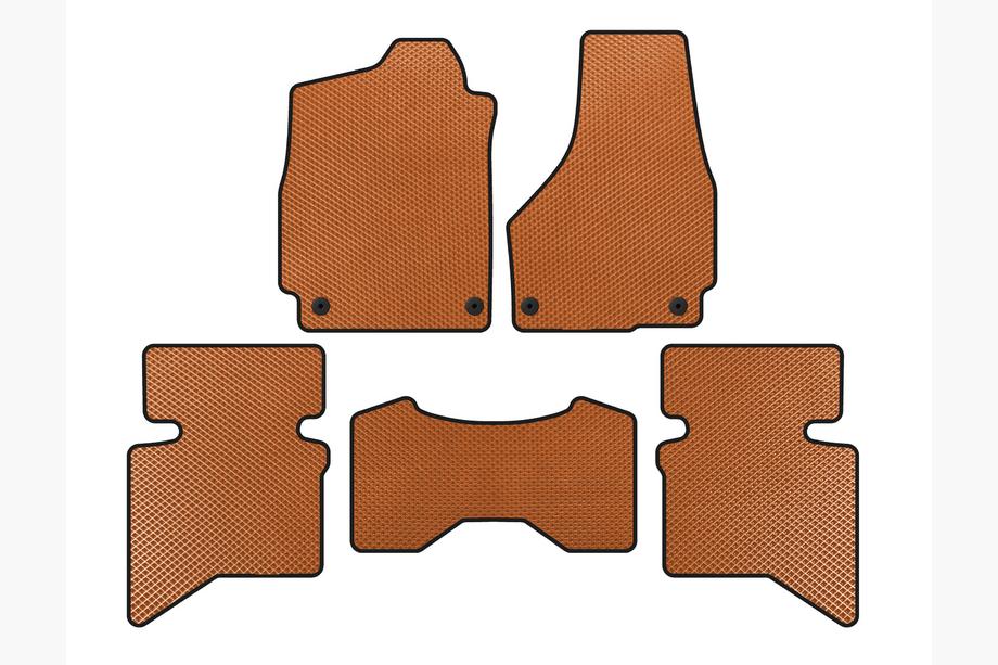 Dodge RAM (DS/DJ/D2) 2009–2024 EVA automatten (2009+, 5-zits/4-zits cabine, Oranje) Image