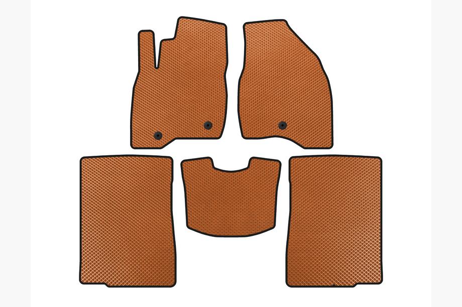 Ford Explorer 2011–2019 EVA automatten (2015-2017, 2 rijen, 7-zits, Oranje) Image