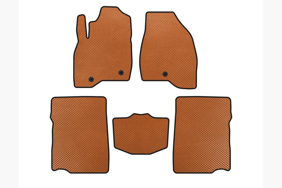 Ford Explorer 2011–2019 EVA automatten (2017-2019, 2e rij, 7-zits, Oranje) Image
