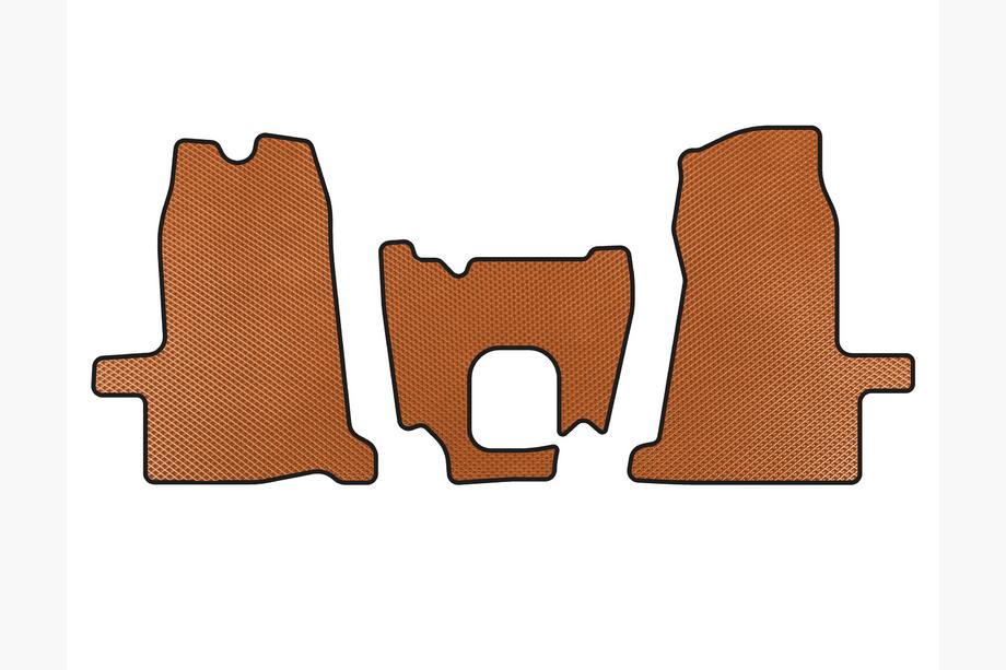 Ford Transit 2000–2014 EVA vloermatten voor interieur (2000-2006, 1+1, handgeschakeld, oranje) Image