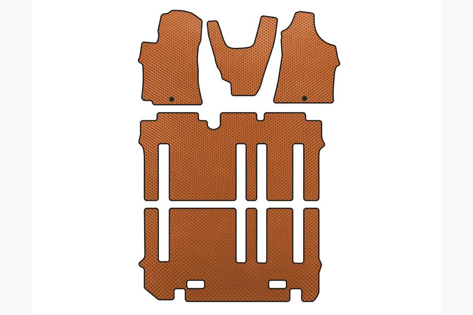 Hyundai H300, H1, Starex 2008–2020 EVA automatten (volledige set interieur, oranje) Image