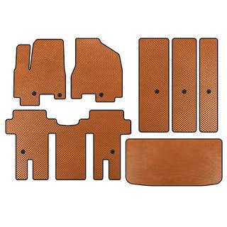 EVA automatten (volledige set interieur, oranje) Kia Carnival 2014–2020