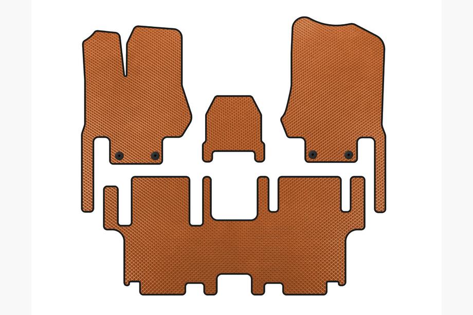 Nissan Quest 2011–2017 EVA automatten (2 rijen, 7-zits, oranje) Image