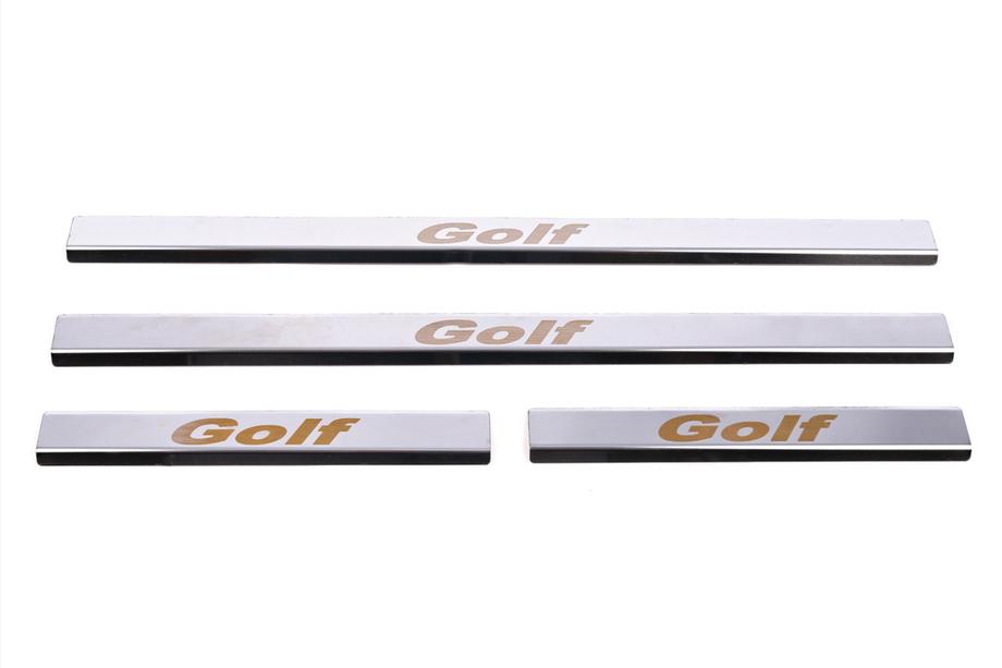 Volkswagen Golf 5 2003–2009 Carmos V1 RVS instaplijsten (set 4 stuks) Foto 2