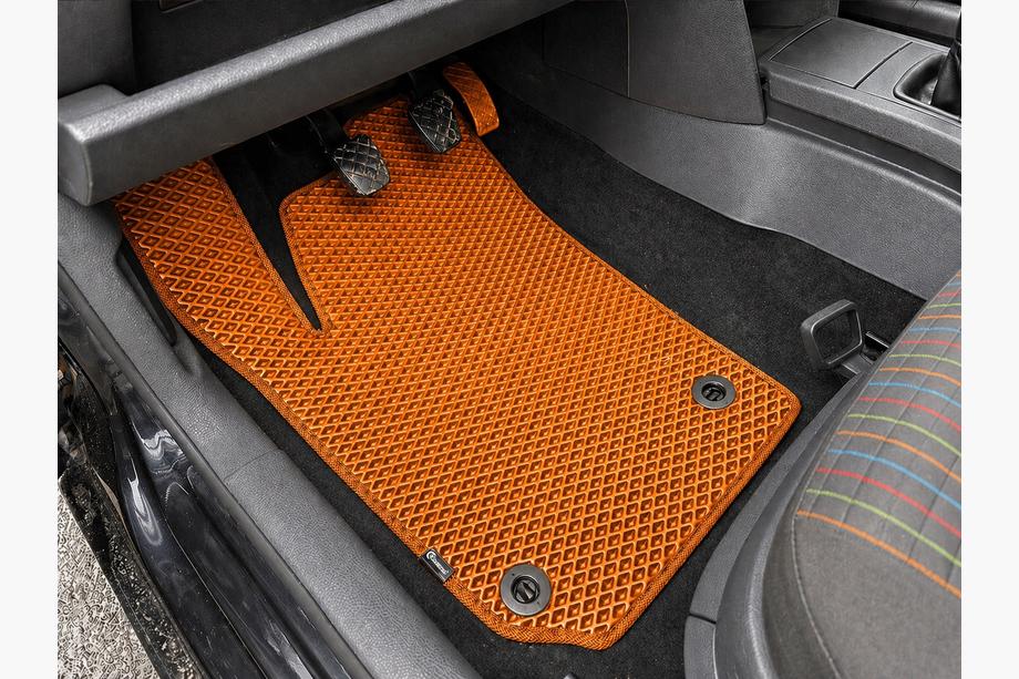 Volkswagen Polo 2001–2009 EVA automatten (HB, 3/5-deurs, oranje) Image