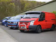 Ford Transit 2000–2014 Voorruitvizier (zwart hoogglans, 5 mm) foto 17