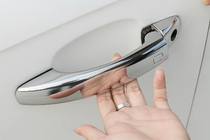 Audi A4 B8 2007–2015 RVS deurgreep covers 4x deurgreepafdekkappen met knop foto 2