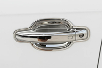Audi A4 B8 2007–2015 RVS deurgreep covers 4x deurgreepafdekkappen met knop foto 4