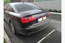 Audi A6 C7 2011–2017 RVS kofferbakrand foto 7