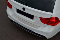 BMW 3-serie E90/E91 2005–2011 RVS achterbumperbeschermer (2006-2008, SW) foto 7
