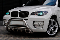 BMW X6 E71 2008–2014 RVS bullbar WT003 50 mm foto 1