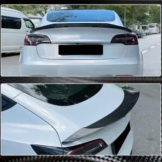 Spoiler V1 (2017-2023, carbon) Tesla Model 3 2017– foto 4