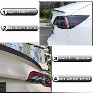 Spoiler V5 (2017-2023, carbon) Tesla Model 3 2017– foto 3