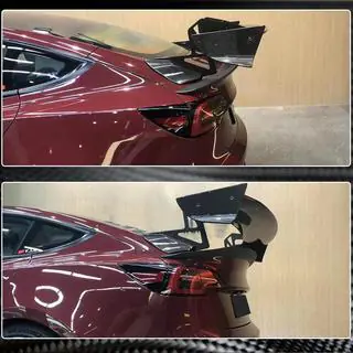 Spoiler V6 (2017-2023, carbon) Tesla Model 3 2017– foto 3