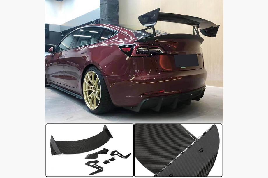 Tesla Model 3 2017– Spoiler V6 (2017-2023, carbon) Image