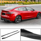 Tesla Model 3 2017– Dorpelpanelen V2 (2017-2023, Carbon) foto 3