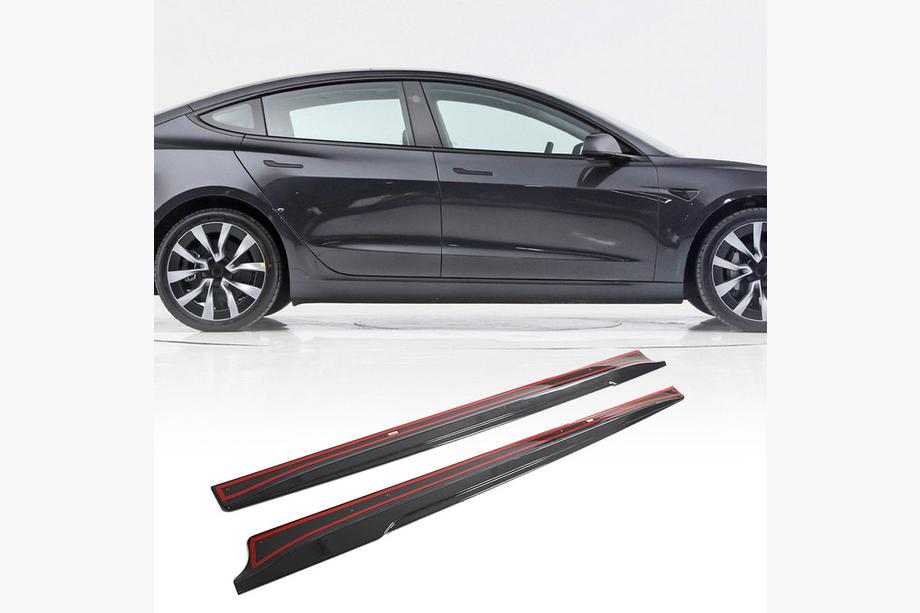Tesla Model 3 2017– Sideskirts V1 (2017-2023, Carbon) Image