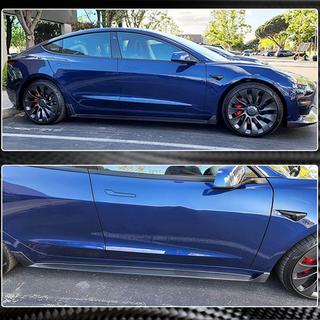 Sideskirts V4 (2017-2023, carbon) foto 4
