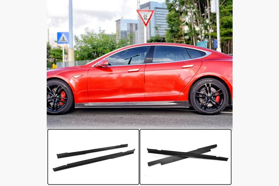 Tesla Model S 2012– Sideskirts V1 (2014-2021, Carbon) Image