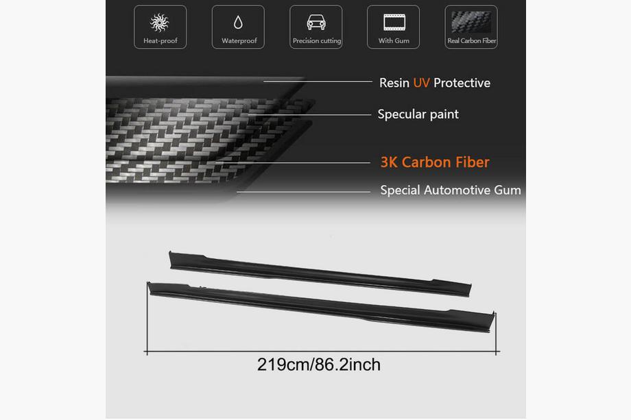 Tesla Model S 2012– Sideskirts Carbon V3 (2014-2020) Foto 5