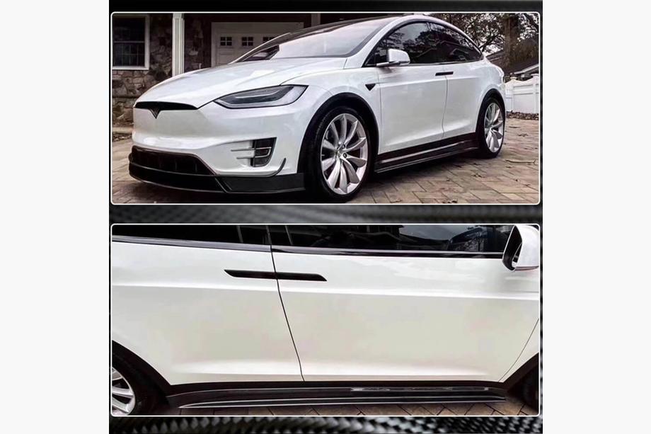 Tesla Model X 2015– Dorpellijsten (2015-2021, Carbon) Foto 4