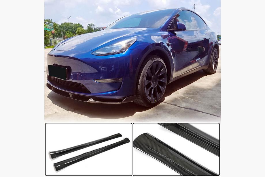 Tesla Model Y 2020– Dorpelafdekkingen V2 (2020-2025, Carbon) Image